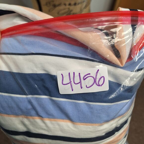 Lane Bryant Shirt Dress V-Neck 3/4 Sleeve Striped Multicolor Women's Size 22 - Picture 12 of 12